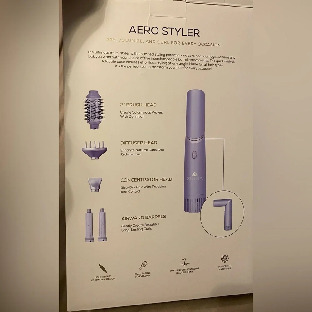 SUTRA AERO Styler, New in Box, Purple